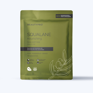 BEAUTYPRO SQUALANE Nourishing Sheet Mask - 100% Biodegradable, Vegan