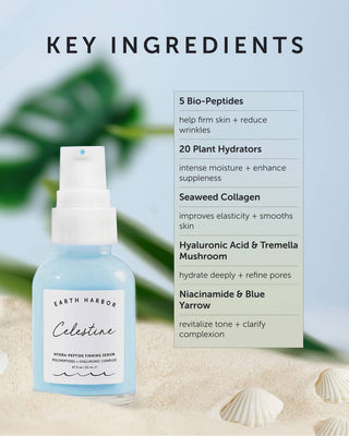 Earth Harbor Naturals CELESTINE Hydra-Peptide Firming Serum