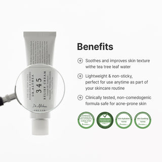 Dr. Althea, 345 Relief Cream, ingredient highlights, Moisturiser, Skin-Nomad