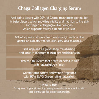 Sérum de charge au collagène de Chaga