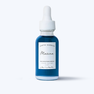 Earth Harbor Naturals MARINA Biome Brightening Ampoule: Blue Tansy + Squalane