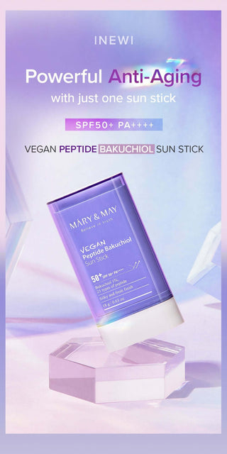 Stick solaire végétalien aux peptides et au bakuchiol SPF50+ PA++++