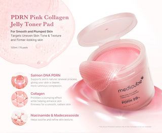 PDRN Pink Collagen Toning Gel Toner Pad