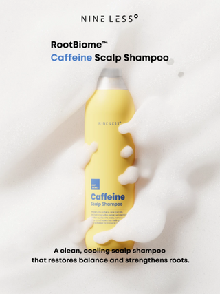 NINE LESS Root-Biome Caffeine Scalp Shampoo — ambiance