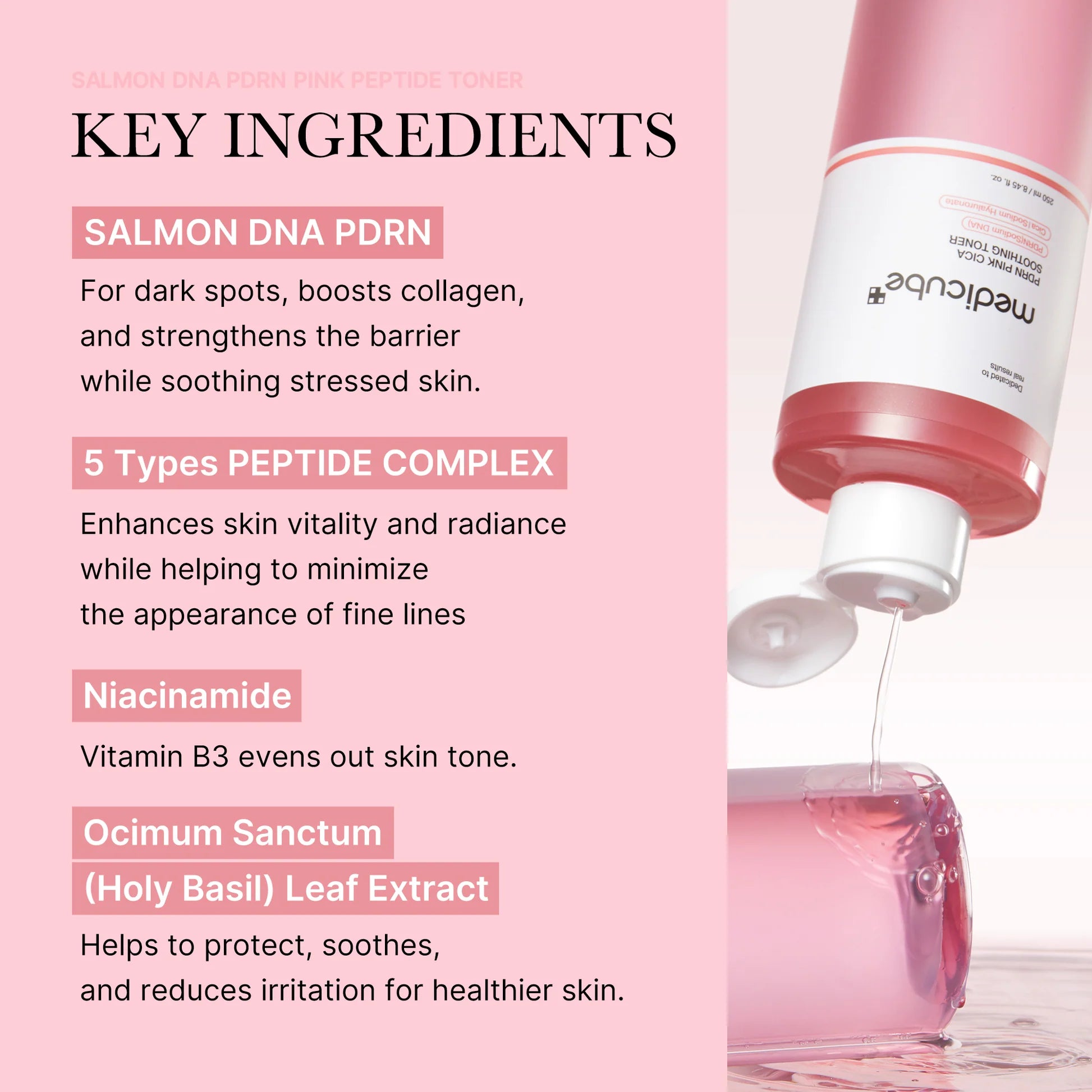 Medicube - PDRN Pink Cica Soothing Toner Skin-Nomad Medicube - PDRN Pink Cica Soothing Toner Skin-Nomad
