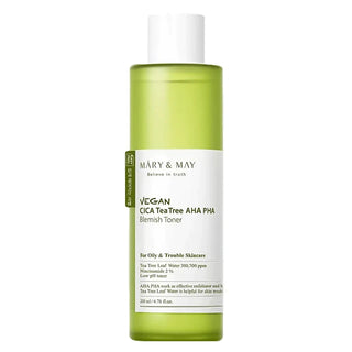 Mary&May Vegan CICA Tea Tree AHA PHA Toner, toner, Skin-Nomad