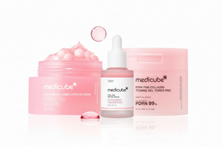 Medicube PDRN Pink Power Trio Bundle - Three premium skincare products on white background